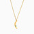MLN963 - Crescent Green Stones Necklace in 14K Gold - 101051100192421 -2.jpg