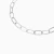 WB388 - Elongated Paperclip Links Chain Bracelet in Silver - 167101300241180-4.webp
