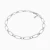 WB386 - Elongated Paperclip Links Chain Bracelet in Silver - 167101300191190-3.webp