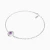 WB376 - Round Light Purple Stone Chain Bracelet in Silver - 167101100331201-3.webp