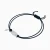 WB373 - Elongated Oval Black Cord Bracelet in Silver - 167101100221261-3.webp