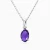 WN583 - Oval Purple Stone Necklace in Silver - 167051100501451-1.webp
