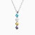 WN563 - Four Squares Colored Stones Necklace in Silver - 167051100521451-3.webp