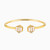 LGB816 - Hexagons Cubic Zirconia Cuff Bracelet in 18K Gold - 113091101212001-1.jpg