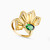 LGR1478 - Fan Inspired & Oval Green Stone Ring in 18K Gold - 113021105572181-3.jpg
