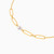 MLB1023 - Paperclip Links Pearl Chain Bracelet in 18K Gold - 111101400742181-4.jpg