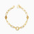 LGB757 - Open Circle Cubic Zirconia Paperclip Chain Bracelet in 18K Gold - 113101301192201-1.jpg