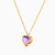 MLN2205 - Heart & Twisted Ribbon Pink Stone Necklace in 14K Gold - 101051801062401-3.jpg