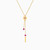 MLN810 - Tassels Red Stone Necklace In 14K Gold - 101051100022421-1.jpg