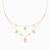 MLN769 - Oval Colored Stones Layered Necklace in 18K Gold - 112051101242451-3.jpg