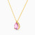 MLN53 - Pear Colored Stones Necklace In 18K Gold - 111051100392426-2.jpg