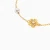 MLB1036 -  Kids Flower & Beads Pearl Chain Bracelet in 14K Gold - 101101100682171-4.webp