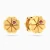 MLE614 - Kids Small Four Leaf Clover Pink Stone Stud Earrings in 14K Gold - 101031100362001-1.webp