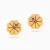 MLE608 -  Kids Four Leaf Clover Pink Stone Stud Earrings in 14K Gold - 101031100302001-3.webp