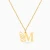 MLN2238 -  Kids Letter M & Butterfly Wing Necklace in 14K Gold - 101051401052400-1.webp