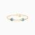MLB1033 - Kids Two Round Blue Stones Chain Bracelet in 14K Gold - 101101100652171-1.webp