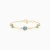 MLB1031 - Kids Three Round Blue Stones Chain Bracelet in 14K Gold - 101101100632171-1.webp