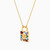 LIN1326 - Padlock Colored Stones Pendant Necklace in 18K Gold - 112051101542451-2.jpg