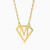 MLN877 - Letter M Necklace In 14K Gold - 101051400022420 - 2.jpg