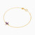 LIB333 - Three Petals Marquise Lavender Stones & Pearl Chain Bracelet in 14K Gold - 102101100182181-3.jpg