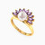 LIR369 - Floral Arc Marquise Lavender Stones & Pearl Ring in 14K Gold - 102021100272151-3.jpg