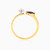 LIR364 - Horizontal Marquise Lavender Stone & Pearl Open Ring in 14K Gold - 102021100222151-4.jpg