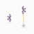 LIE200 - Asymmetrical Lavender Stones & Pearl Chain Drop Earrings in 14K Gold - 102031100262001-4.jpg