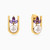 LIE198 - U Shaped Curve Lavender Stones & Pearl Stud Earrings in 14K Gold - 102031100242001-1.jpg