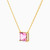 MLN69 - Square Colored Stones Necklace In 18K Gold - 111051100422424-2.jpg