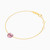 LIB343 - Heart Purple Stone Chain Bracelet in 14K Gold - 102100300012181-2.jpg