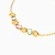 WB436 - Oval Discs & Colored Stones Chain Bracelet in Yellow Gold Plating - 167101100072201-4.webp