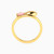 WR517 - Oval Disc & Rose Stone Ring in Yellow Gold Plating - 167021100942151-4.jpg