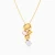 WN667 - Oval Discs & Colored Stones Necklace in Yellow Gold Plating - 167051100362451-1.webp