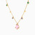 MLN770 - Pear Colored Stones Chain Necklace in 18K Gold - 112051101252451-2.jpg