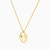 MLN967 - World Map Green Stones Necklace in 14K Gold - 101051100182421-2.jpg