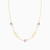 MLN936 - Marquise Purple Stone Chain Necklace in 18K Gold - 111051101462421 -3.jpg