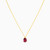 MLN59 - Pear Red Stone Necklace In 18K Gold - 111051100392421-3.jpg