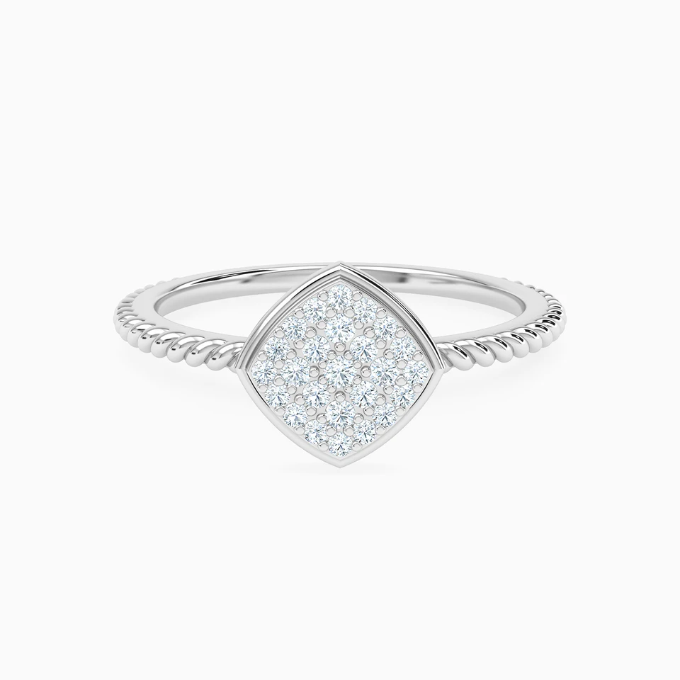 Square Diamond Ring in 18K Gold Square Diamond Ring in 18K Gold