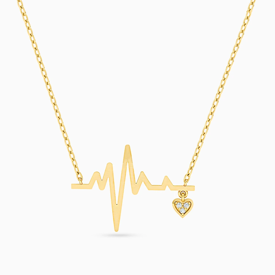 Heartbeat Diamonds Chain Necklace in 18K Gold - 2 Heartbeat Diamonds Chain Necklace in 18K Gold - 2