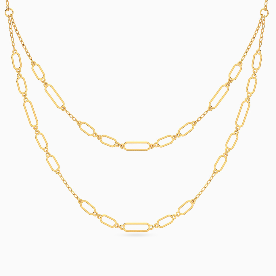 Links Layered Necklace in 18K Gold Links Layered Necklace in 18K Gold