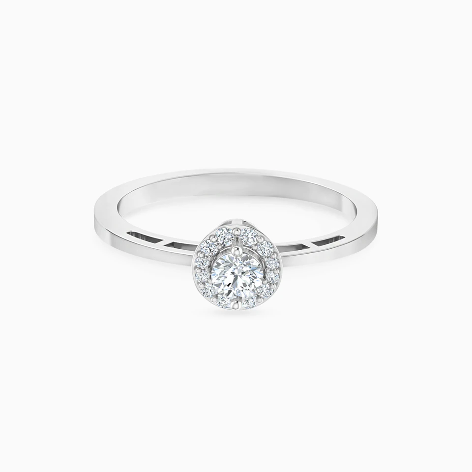 Circle Diamond Ring in 18K Gold - 3 Circle Diamond Ring in 18K Gold - 3