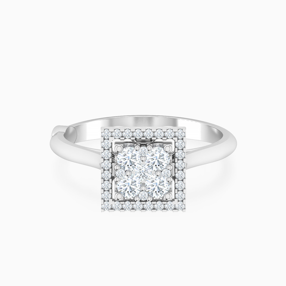 Square Diamond Ring in 18K Gold Square Diamond Ring in 18K Gold