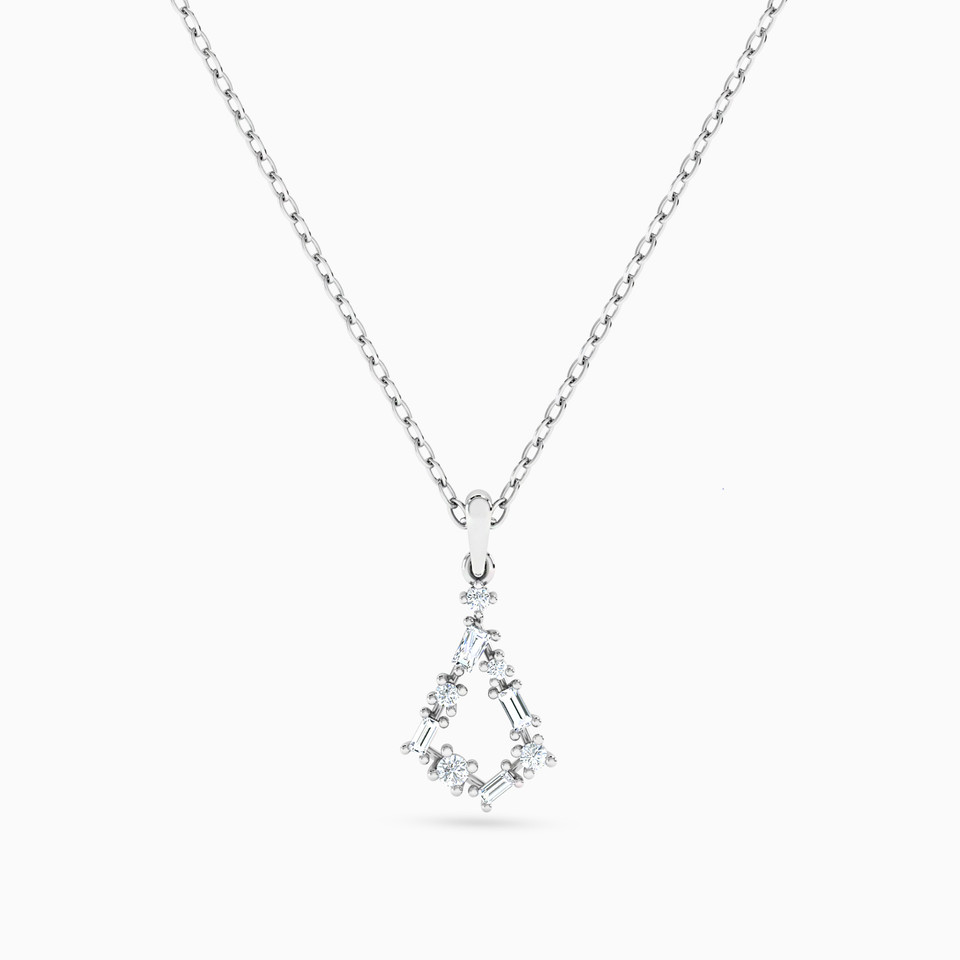 Pear Diamond Necklace in 18K Gold Pear Diamond Necklace in 18K Gold