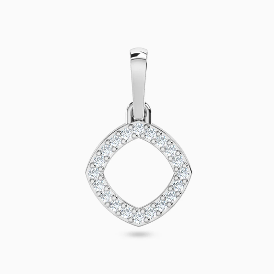 Square Diamond Pendant in 18K Gold Square Diamond Pendant in 18K Gold