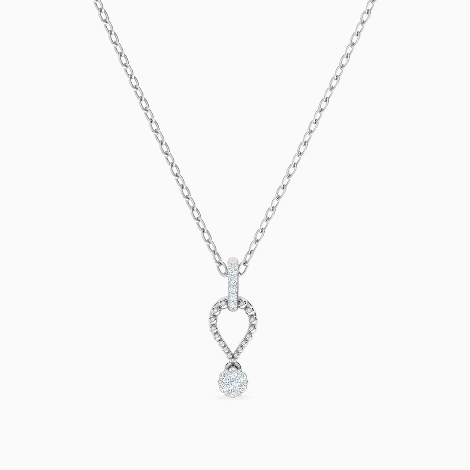 Pear Diamond Necklace in 18K Gold Pear Diamond Necklace in 18K Gold
