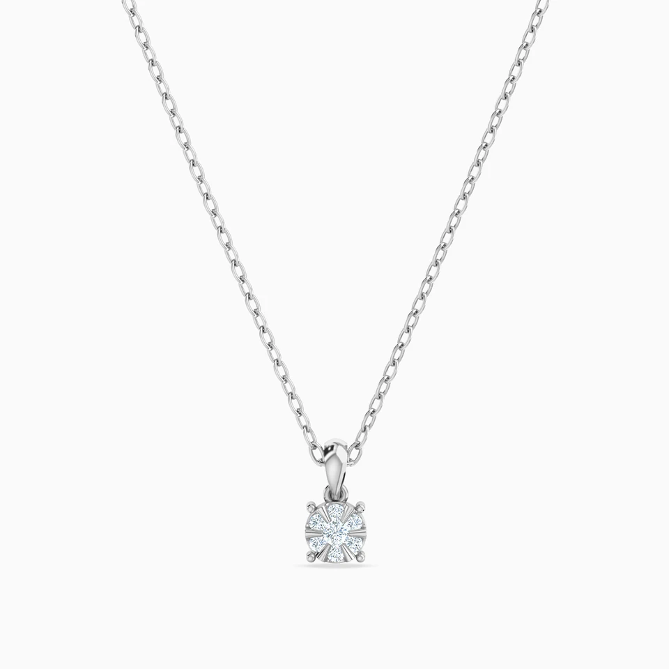 Circle Diamond Necklace in 18K Gold Circle Diamond Necklace in 18K Gold