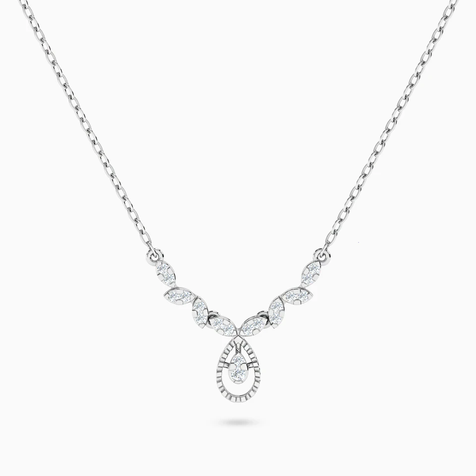Multishaped Diamond Necklace in 18K Gold Multishaped Diamond Necklace in 18K Gold