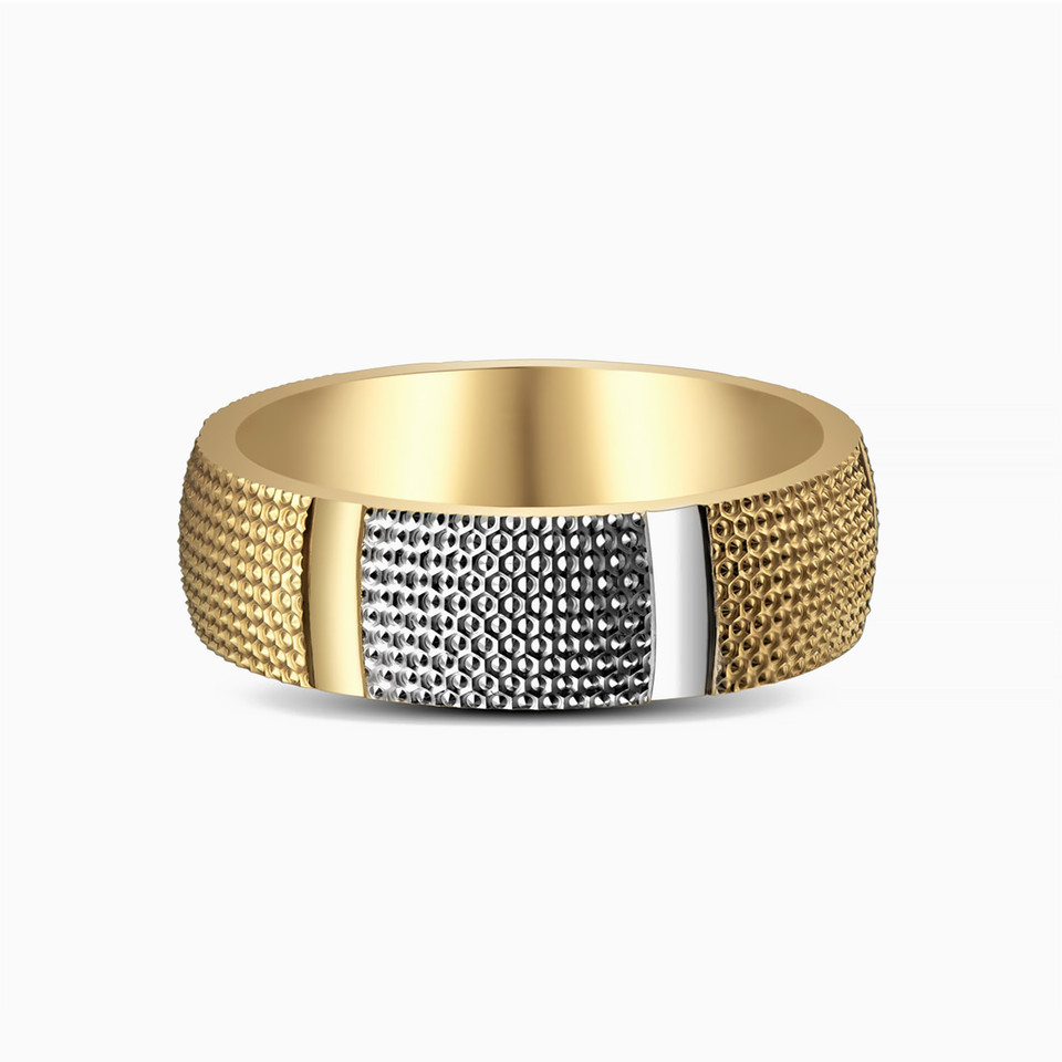 Textured Wedding Band in 18K Gold Textured Wedding Band in 18K Gold