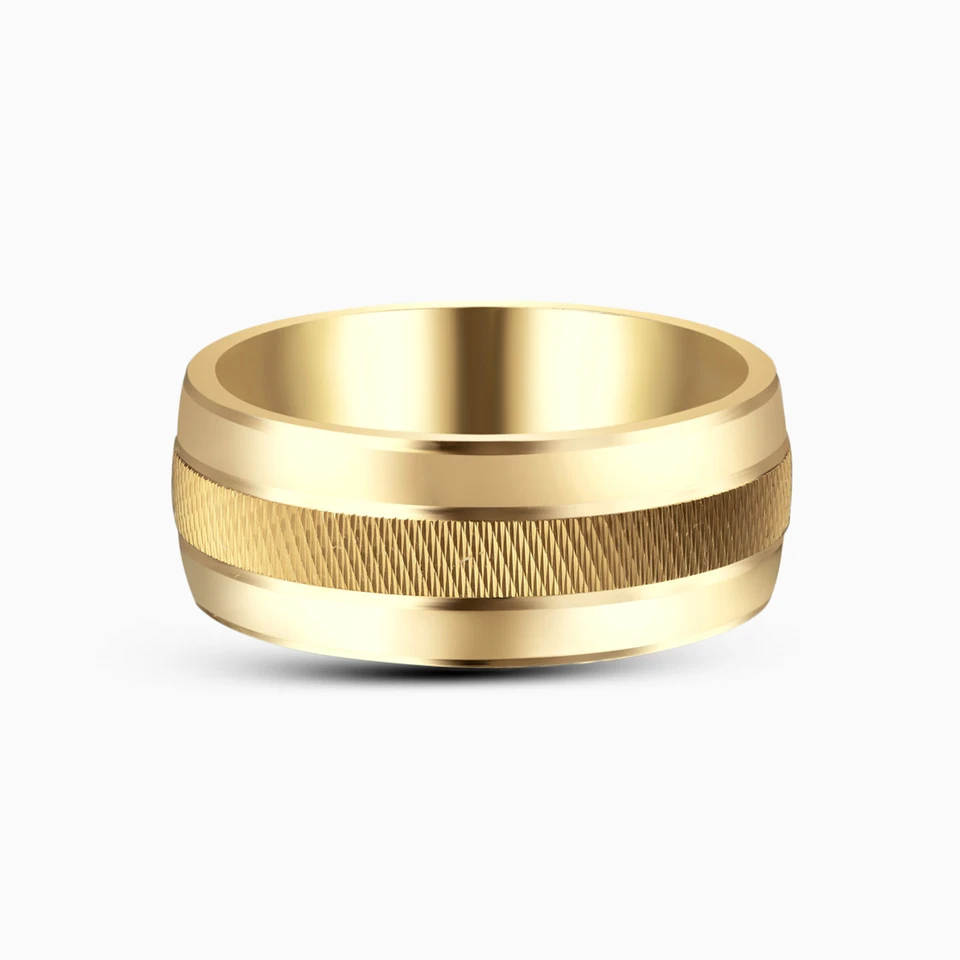 Textured Wedding Band in 18K Gold (Size 17) Textured Wedding Band in 18K Gold (Size 17)