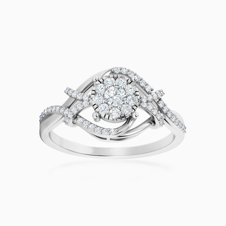 Circle Diamond Ring in 18K Gold - 3 Circle Diamond Ring in 18K Gold - 3